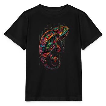 Chamäleon - Stanley/Stella Kinder T-Shirt MINI CREATOR  - Schwarz - Vorne - Mikhail (115cm)