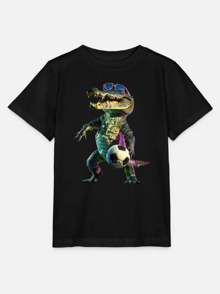 Krokodil - Stanley/Stella Kinder T-Shirt MINI CREATOR - Schwarz