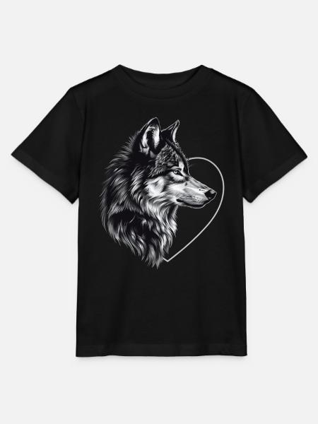 Wolf - Stanley/Stella Kinder T-Shirt MINI CREATOR - Schwarz