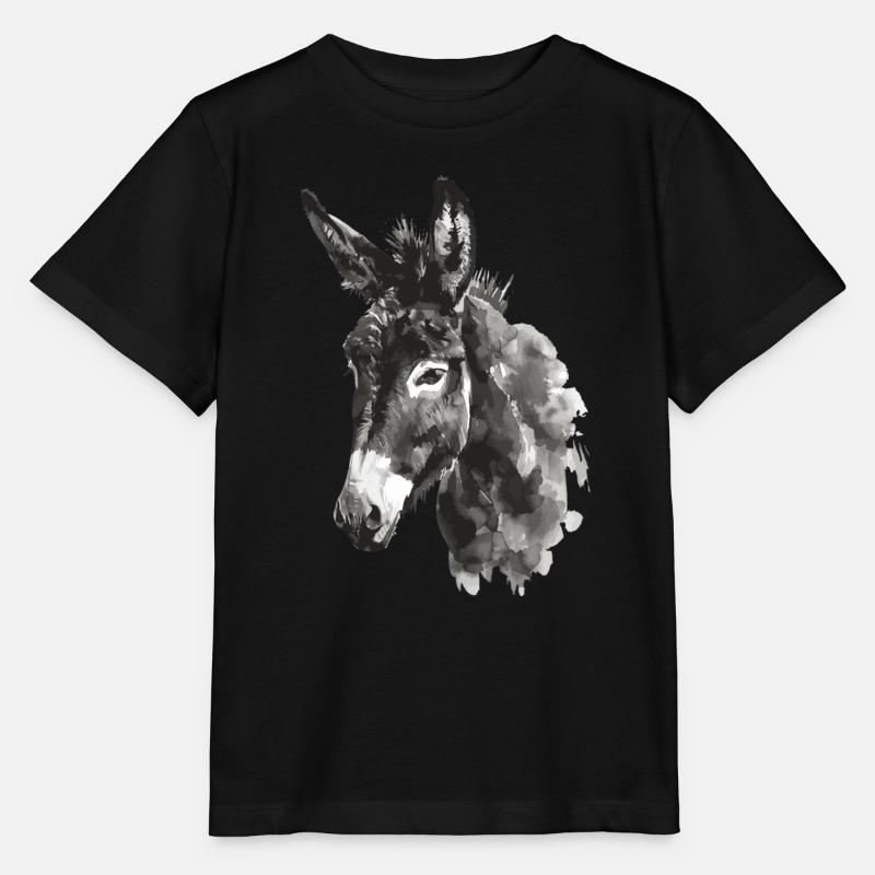 Esel - Stanley/Stella Kinder T-Shirt MINI CREATOR  - Schwarz