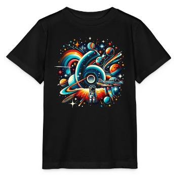 Astronaut 6th Birthday Space Boys 6 Years - Stanley/Stella MINI CREATOR Kids’ T-Shirt - black - Front - Mikhail (115cm)