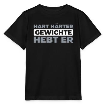 Haltère - T-shirt bio MINI CREATOR Stanley/Stella Enfant - noir - Devant - Mikhail (115cm)