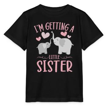 Révélation de la sœur à Obtenir une petite sœur éléphant - T-shirt bio MINI CREATOR Stanley/Stella Enfant - noir - Devant - Mikhail (115cm)