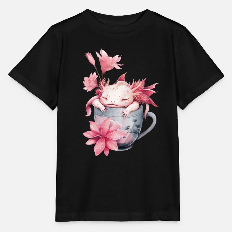 Axolotl - T-shirt bio MINI CREATOR Stanley/Stella Enfant - noir