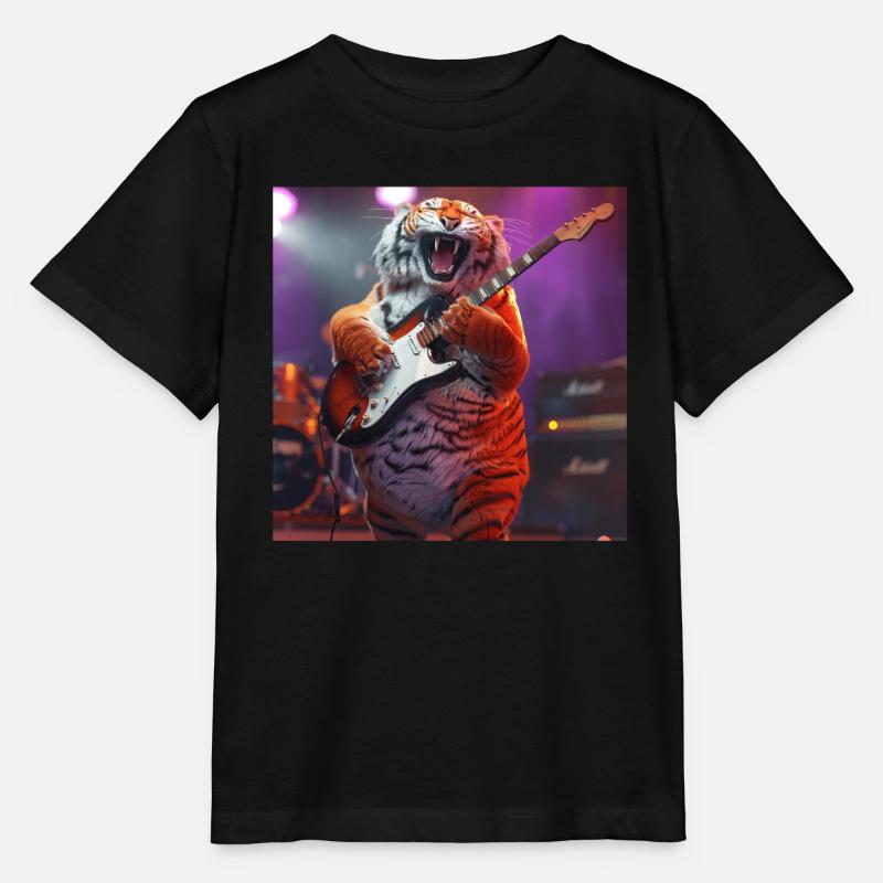Tiger - Stanley/Stella Kinder T-Shirt MINI CREATOR  - Schwarz