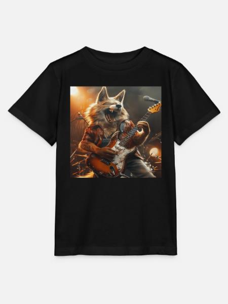 Wolf - Stanley/Stella Kinder T-Shirt MINI CREATOR  - Schwarz