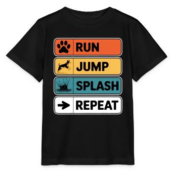 Dock Diving Dire Dog Diving Dock Diving Cadeau - T-shirt bio MINI CREATOR Stanley/Stella Enfant - noir - Devant - Mikhail (115cm)