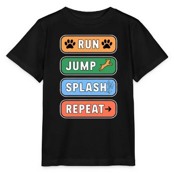 Dock Diving Dire Dog Diving Dock Diving Cadeau - T-shirt bio MINI CREATOR Stanley/Stella Enfant - noir - Devant - Mikhail (115cm)