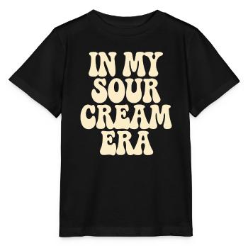 In My Sour Cream Era For Sour Cream Food Sauce - Stanley/Stella MINI CREATOR Kids’ T-Shirt - black - Front - Mikhail (115cm)