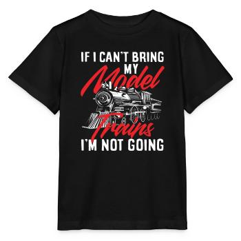 Si je n’apporte pas mes trains miniatures - T-shirt bio MINI CREATOR Stanley/Stella Enfant - noir - Devant - Mikhail (115cm)