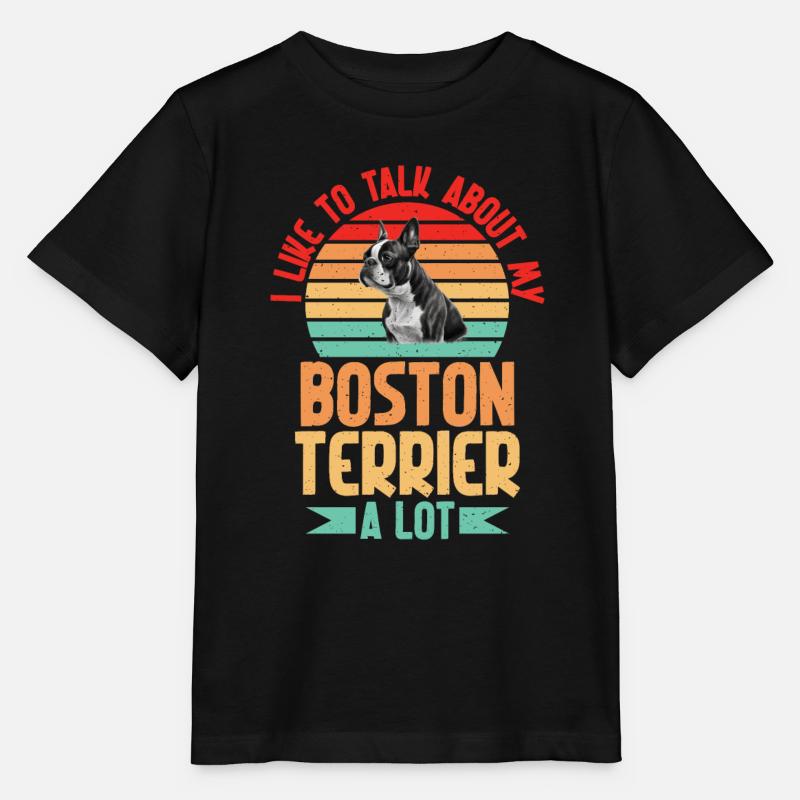 Cadeaux Boston Terrier - T-shirt bio MINI CREATOR Stanley/Stella Enfant - noir