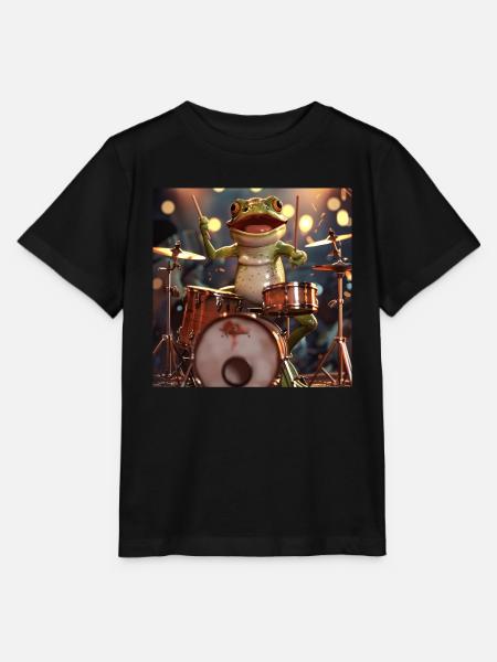 Frosch - Stanley/Stella Kinder T-Shirt MINI CREATOR  - Schwarz