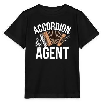 Akkordeon - Stanley/Stella Kinder T-Shirt MINI CREATOR  - Schwarz - Vorne - Mikhail (115cm)