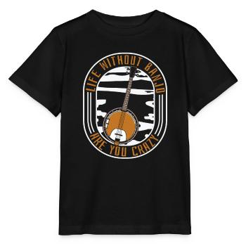 Banjo - Stanley/Stella Kinder T-Shirt MINI CREATOR  - Schwarz - Vorne - Mikhail (115cm)