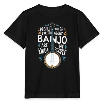 Banjo - Stanley/Stella MINI CREATOR Kids’ T-Shirt - black - Front - Mikhail (115cm)