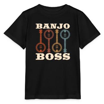 Banjo - T-shirt bio MINI CREATOR Stanley/Stella Enfant - noir - Devant - Mikhail (115cm)