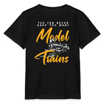 On n’a jamais trop de trains miniatures - T-shirt bio MINI CREATOR Stanley/Stella Enfant - noir - Devant - Mikhail (115cm)