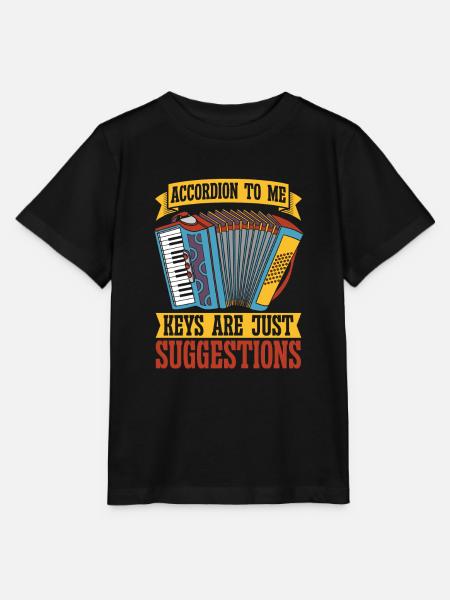 Akkordeon - Stanley/Stella Kinder T-Shirt MINI CREATOR  - Schwarz