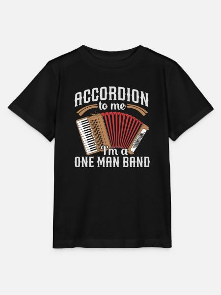 Akkordeon - Stanley/Stella Kinder T-Shirt MINI CREATOR - Schwarz
