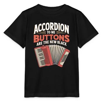 Accordéon - T-shirt bio MINI CREATOR Stanley/Stella Enfant - noir - Devant - Mikhail (115cm)