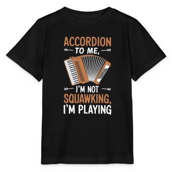 Accordion - Stanley/Stella MINI CREATOR Kids’ T-Shirt - black - Front - Mikhail (115cm)