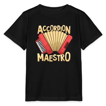 Accordéon - T-shirt bio MINI CREATOR Stanley/Stella Enfant - noir - Devant - Mikhail (115cm)