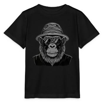 Gorilla - Stanley/Stella MINI CREATOR Kids’ T-Shirt - black - Front - Mikhail (115cm)