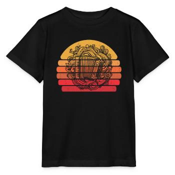 Akkordeon - Stanley/Stella Kinder T-Shirt MINI CREATOR  - Schwarz - Vorne - Mikhail (115cm)
