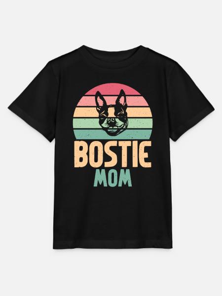 Boston Terrier Gifts - Stanley/Stella Kinder T-Shirt MINI CREATOR  - Schwarz