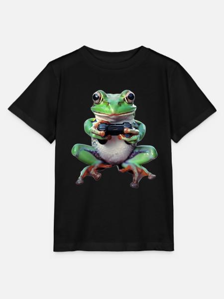 Frosch - Stanley/Stella Kinder T-Shirt MINI CREATOR  - Schwarz