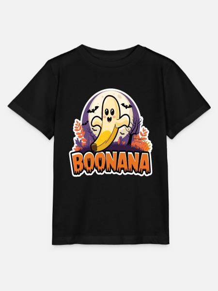 Halloween Boonana Halloween Geist - Stanley/Stella Kinder T-Shirt MINI CREATOR  - Schwarz