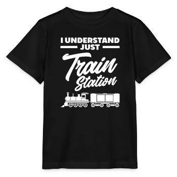 Ich Verstehe Nur Bahnhof - Stanley/Stella Kinder T-Shirt MINI CREATOR  - Schwarz - Vorne - Mikhail (115cm)