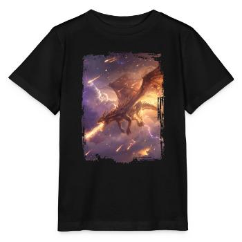 Cerf-volant - T-shirt bio MINI CREATOR Stanley/Stella Enfant - noir - Devant - Mikhail (115cm)