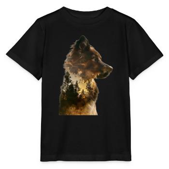 Berger australien - T-shirt bio MINI CREATOR Stanley/Stella Enfant - noir - Devant - Mikhail (115cm)