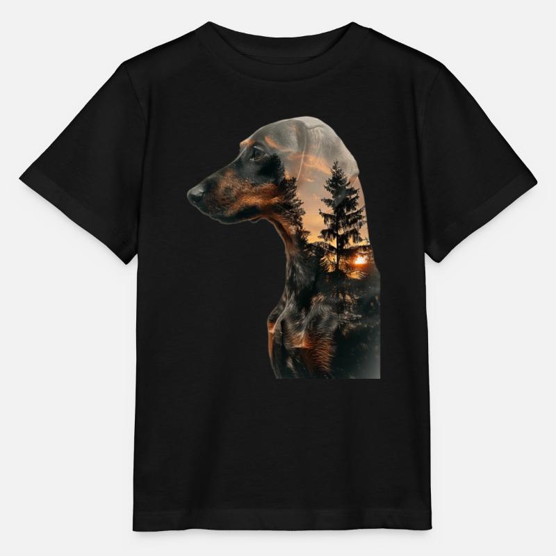 Dackel - Stanley/Stella Kinder T-Shirt MINI CREATOR - Schwarz