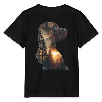 Bouledogue - T-shirt bio MINI CREATOR Stanley/Stella Enfant - noir - Devant - Mikhail (115cm)