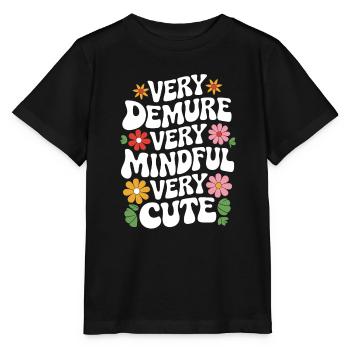 très modeste, très attentif, très doux - T-shirt bio MINI CREATOR Stanley/Stella Enfant - noir - Devant - Mikhail (115cm)