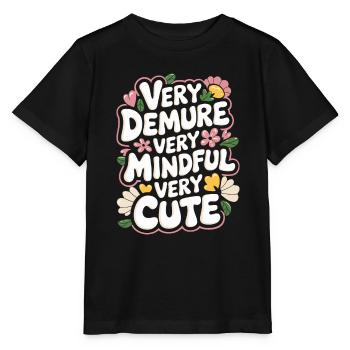 très sage, très attentif, très doux - T-shirt bio MINI CREATOR Stanley/Stella Enfant - noir - Devant - Mikhail (115cm)