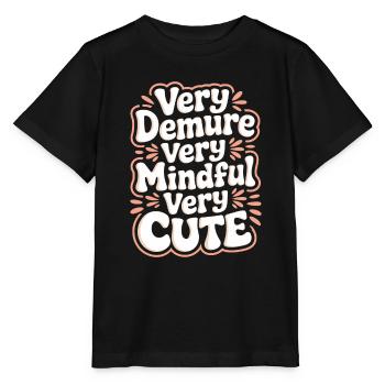 très humble très attentif très doux - T-shirt bio MINI CREATOR Stanley/Stella Enfant - noir - Devant - Mikhail (115cm)