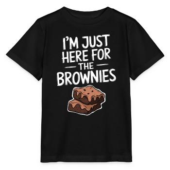 Brownies Saying Pastry Funny Brownie Gift - Stanley/Stella MINI CREATOR Kids’ T-Shirt - black - Front - Mikhail (115cm)