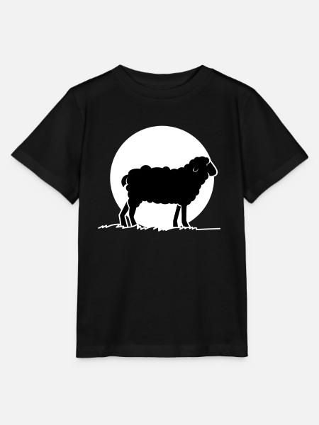 Schaf Mond Schafherde Wolle - Stanley/Stella Kinder T-Shirt MINI CREATOR - Schwarz