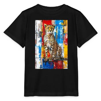 Guépard - T-shirt bio MINI CREATOR Stanley/Stella Enfant - noir - Devant - Mikhail (115cm)