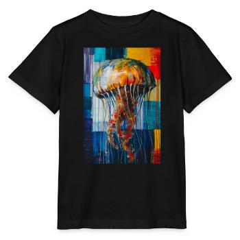 Qualle - Stanley/Stella Kinder T-Shirt MINI CREATOR  - Schwarz - Vorne - Mikhail (115cm)
