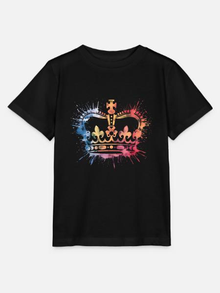 Krone verschiedene Farben - Stanley/Stella Kinder T-Shirt MINI CREATOR - Schwarz