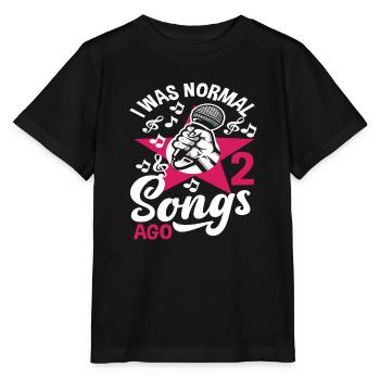 Ich War Vor 2 Liedern Normal - Stanley/Stella Kinder T-Shirt MINI CREATOR  - Schwarz - Vorne - Mikhail (115cm)