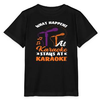 Was Bei Karaoke Passiert Bleibt Bei Karaoke - Stanley/Stella Kinder T-Shirt MINI CREATOR  - Schwarz - Vorne - Mikhail (115cm)