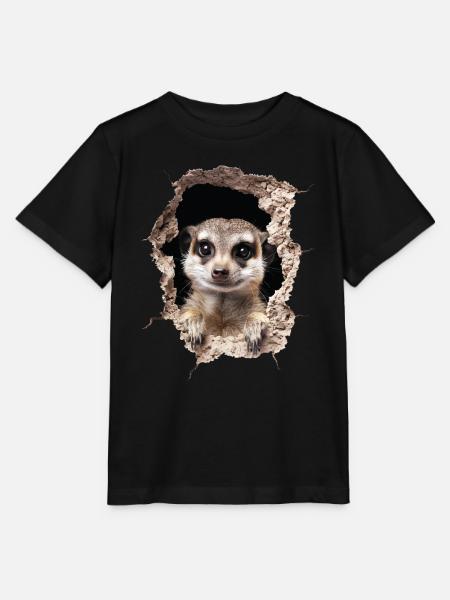 Erdmännchen - Stanley/Stella Kinder T-Shirt MINI CREATOR - Schwarz