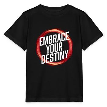 Embrace your destiny - Stanley/Stella MINI CREATOR Kids’ T-Shirt - black - Front - Mikhail (115cm)