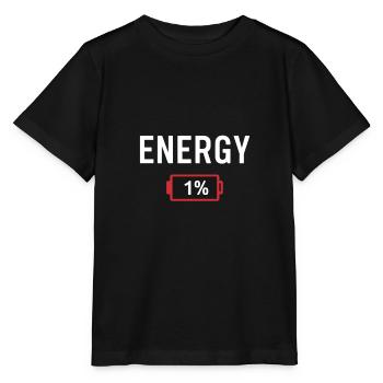 Énergie 1% - T-shirt bio MINI CREATOR Stanley/Stella Enfant - noir - Devant - Mikhail (115cm)