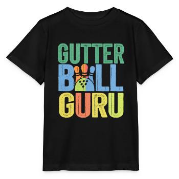 Gutter Ball Guru 6 - Stanley/Stella Kinder T-Shirt MINI CREATOR  - Schwarz - Vorne - Mikhail (115cm)